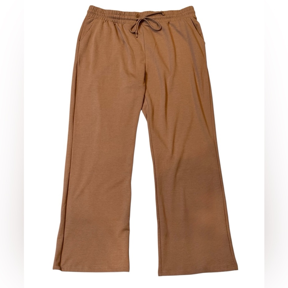 Suzette Collection SOFT Wide Leg Tan/Brown Women’s Pants Plus Size 2X NWT
